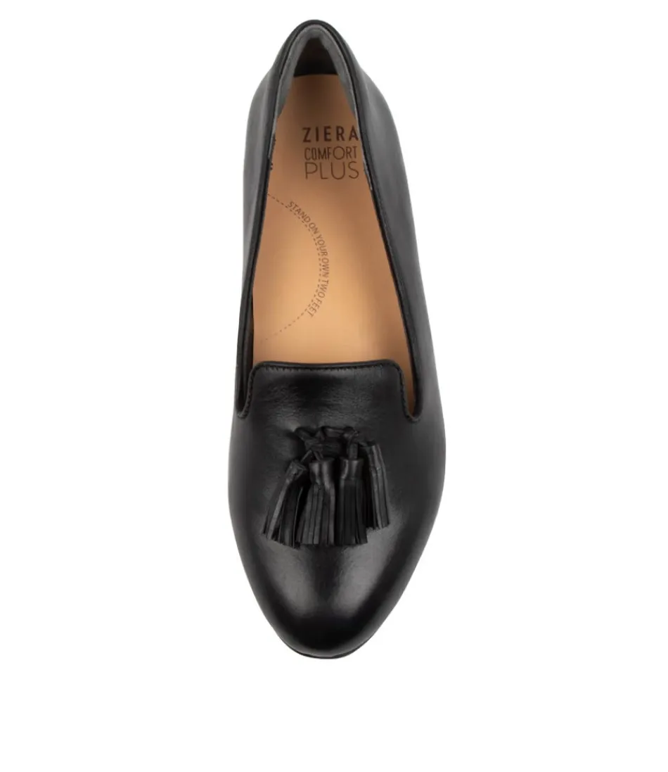 Derby femme ZIERA - Modèle Charter XF en cuir noir souple