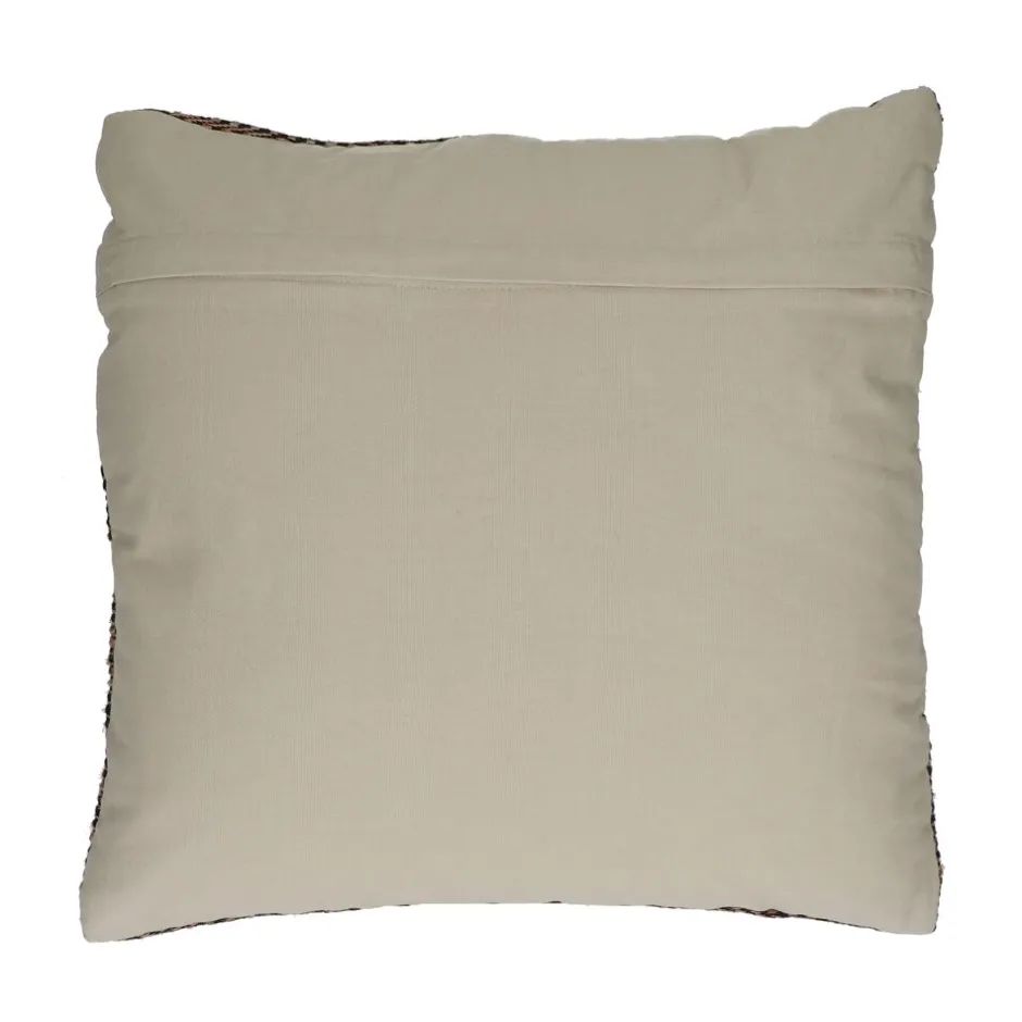 Coussin d'Exception en Coton Respirant - Nuance Brun Profond - Format Carré 45x45 cm | Collection Pomax