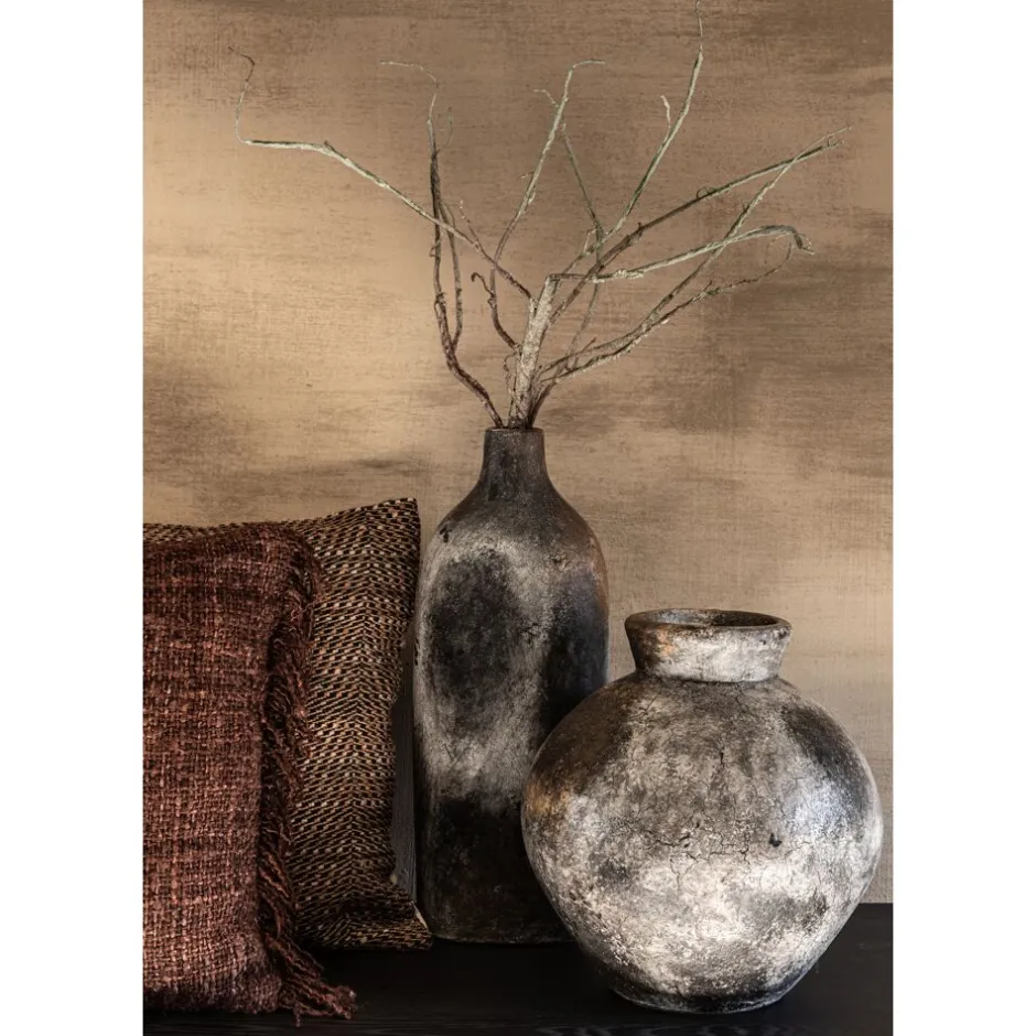 Coussin d'Exception en Coton Respirant - Nuance Brun Profond - Format Carré 45x45 cm | Collection Pomax