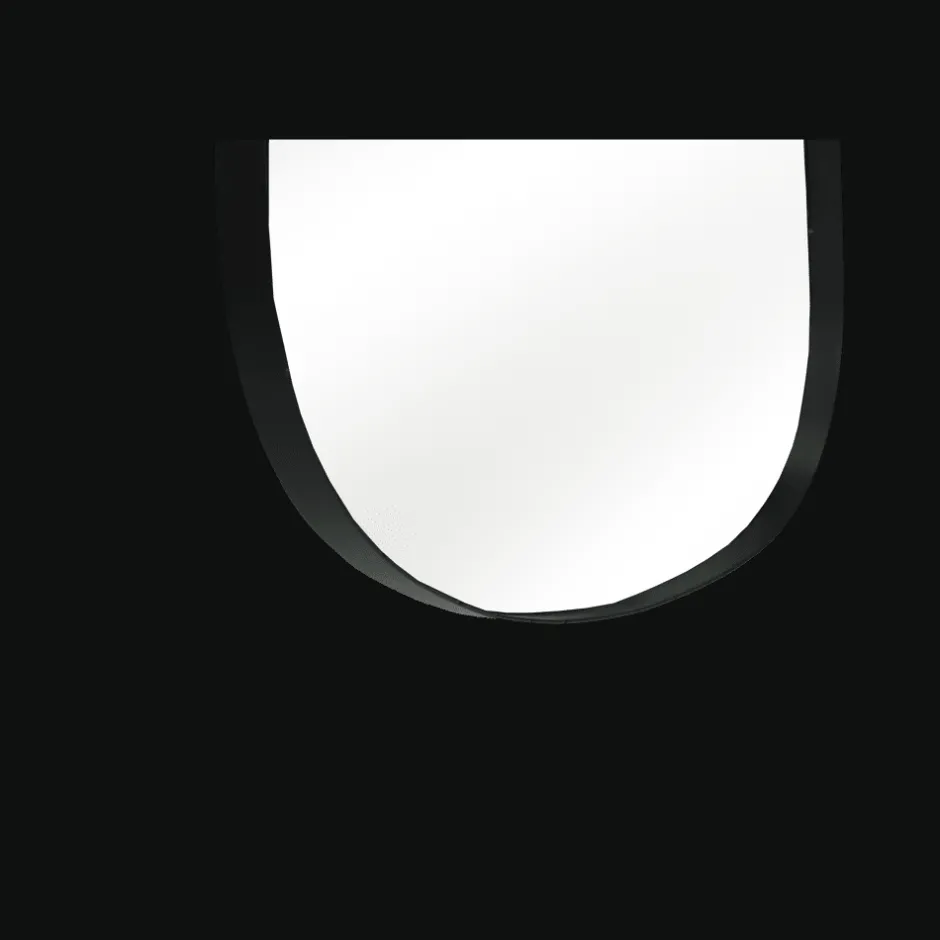 Miroir mural contemporain Pomax CODOL - Design épuré en métal brossé - Dimensions élégantes 56 cm (L) x 66 cm (H) - Idéal décoration d'intérieur
