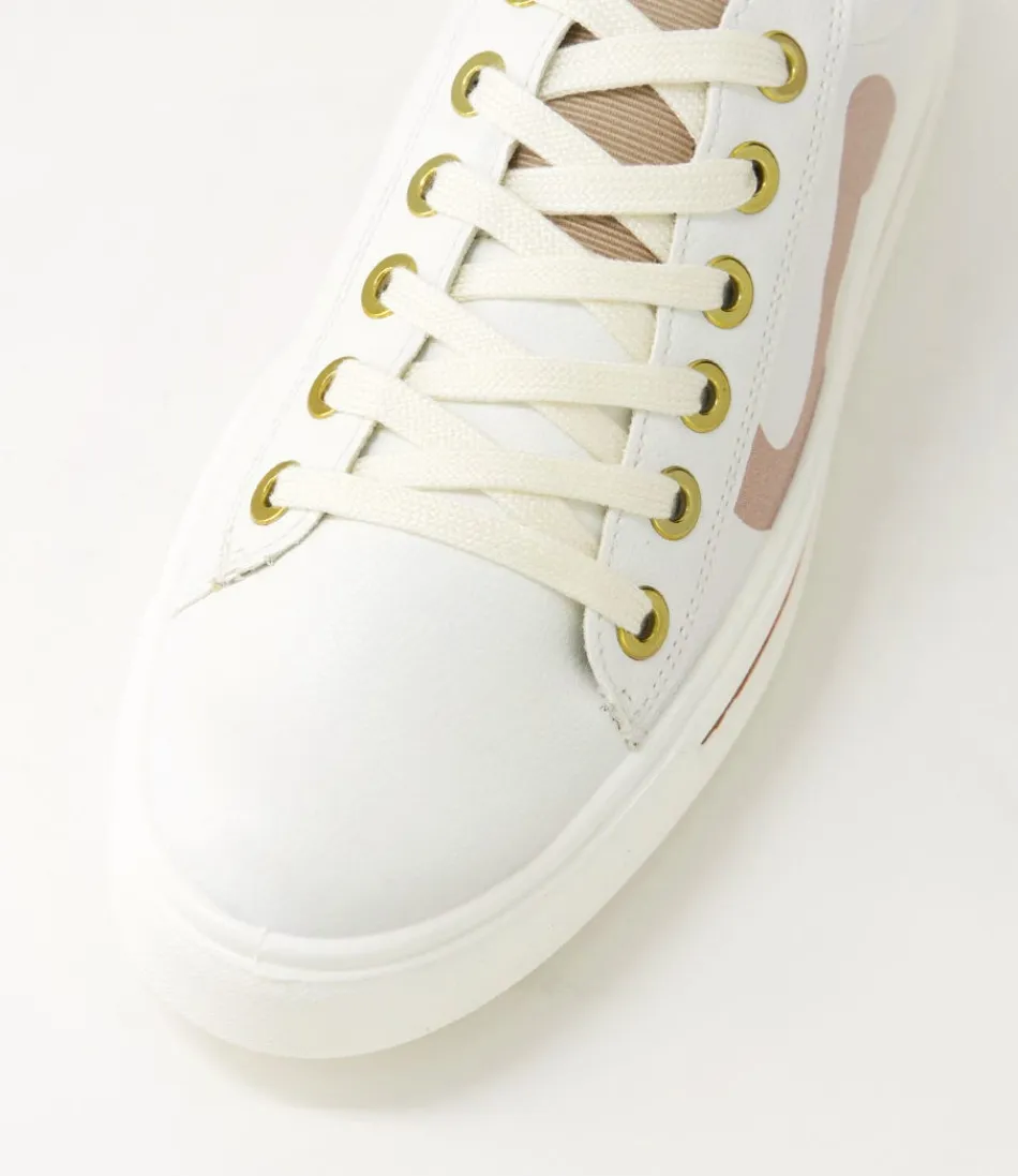 Baskets Femme ARA Confort Optimal - Style Courtyard 402 en Cuir Souple Sable Blanc, Élégance Urbaine au Naturel