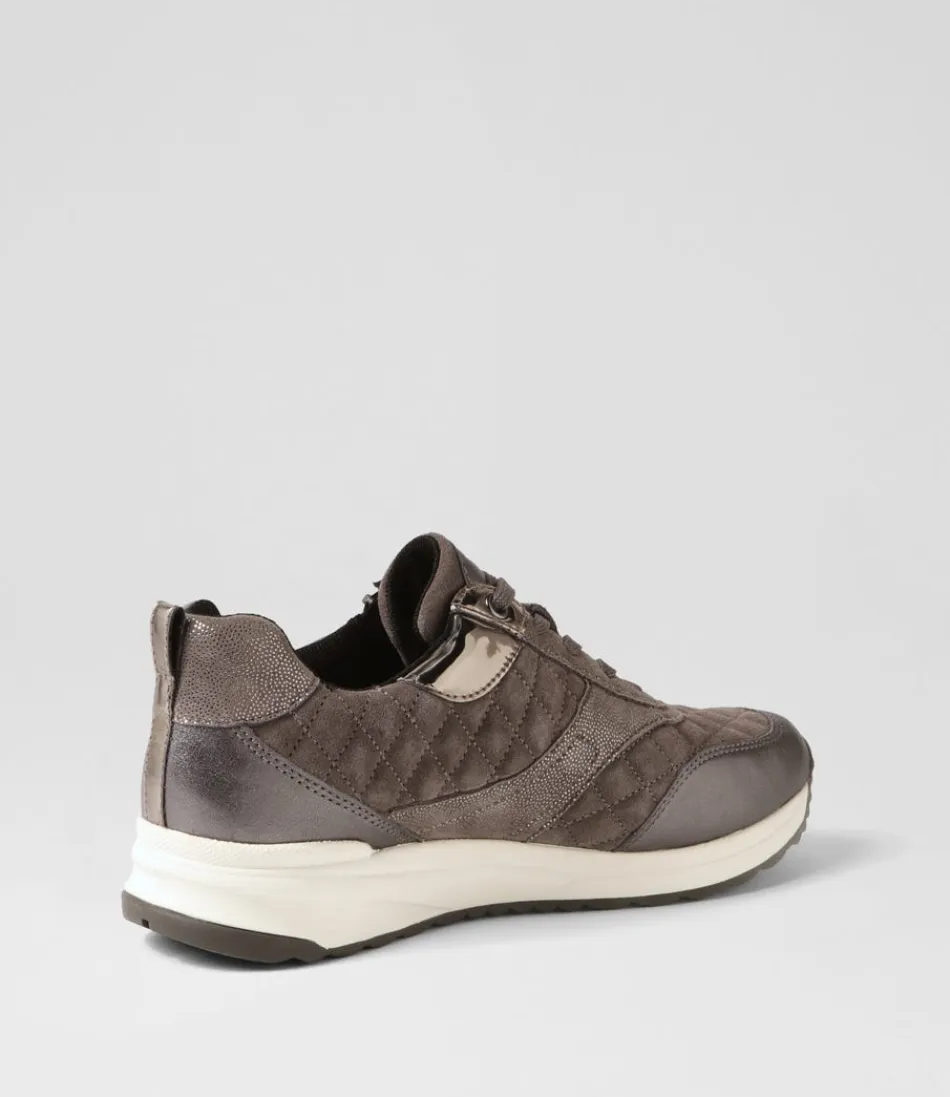 GEOX Airell Baskets Femme en Cuir Suédé Gris Anthracite – Confort Respirant D.AIR Technology  

(Note: J'ai supprimé les caractères spéciaux 