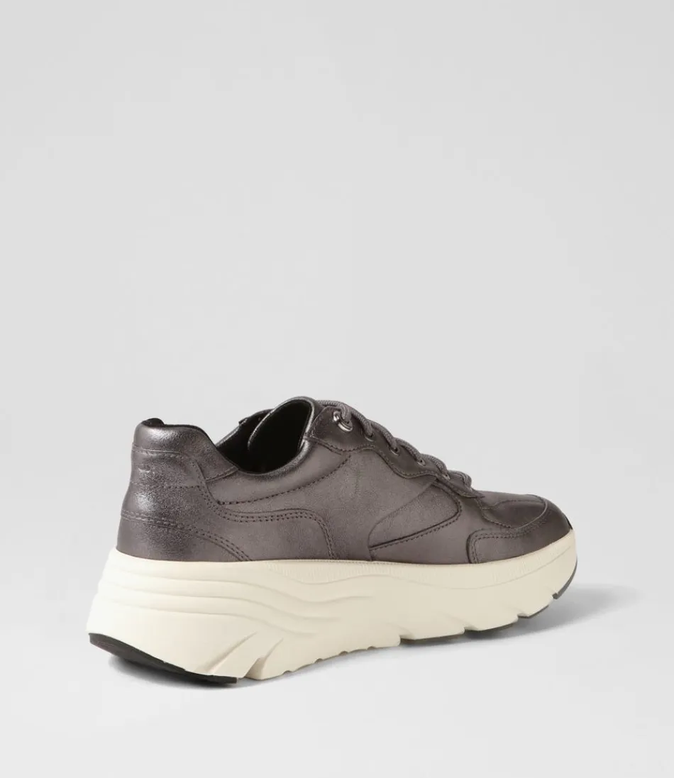 Escarpins urbains GEOX D-Diamanta A-Gun - Confort féminin en cuir souple - Style décontracté