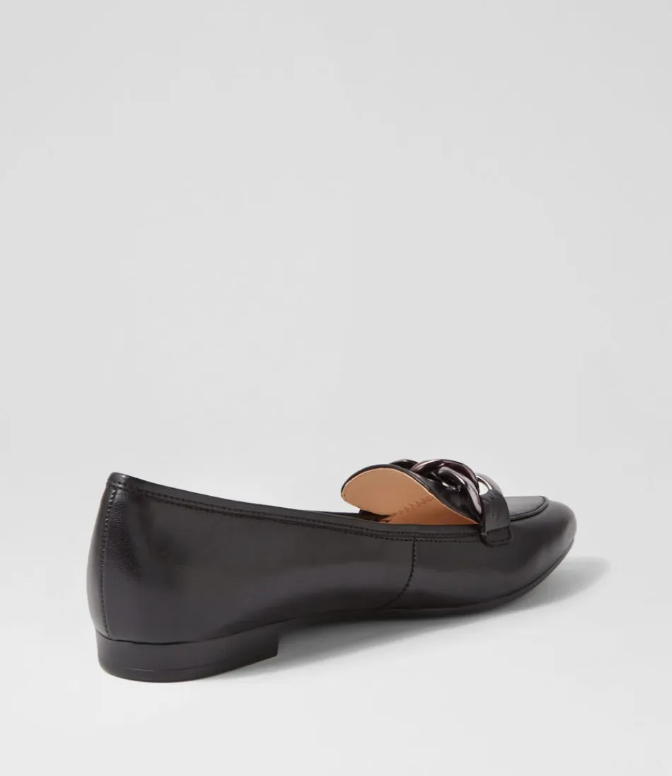Mocassins Femme GABOR 'Diego' - Confort Léger en Cuir Souple Noir, Élégance Intemporelle