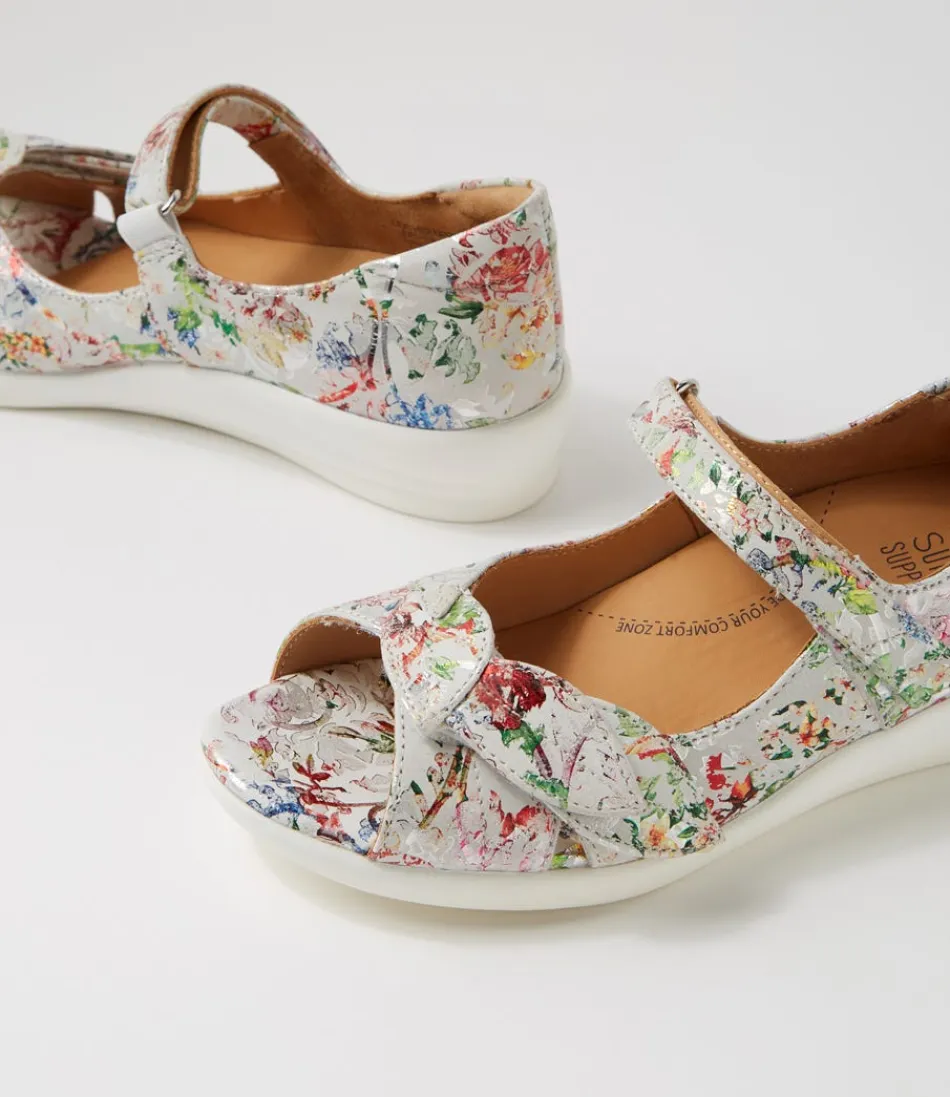 Sandales Femme ZIERA en Cuir Véritable - Confort Optimal avec Motif Fleurs Sauvages Style Rétro Disco 

(Version épurée : Élégance Bohème & Confort Naturel - Sandales Cuir Disco W Fleur Sauvage par ZIERA)