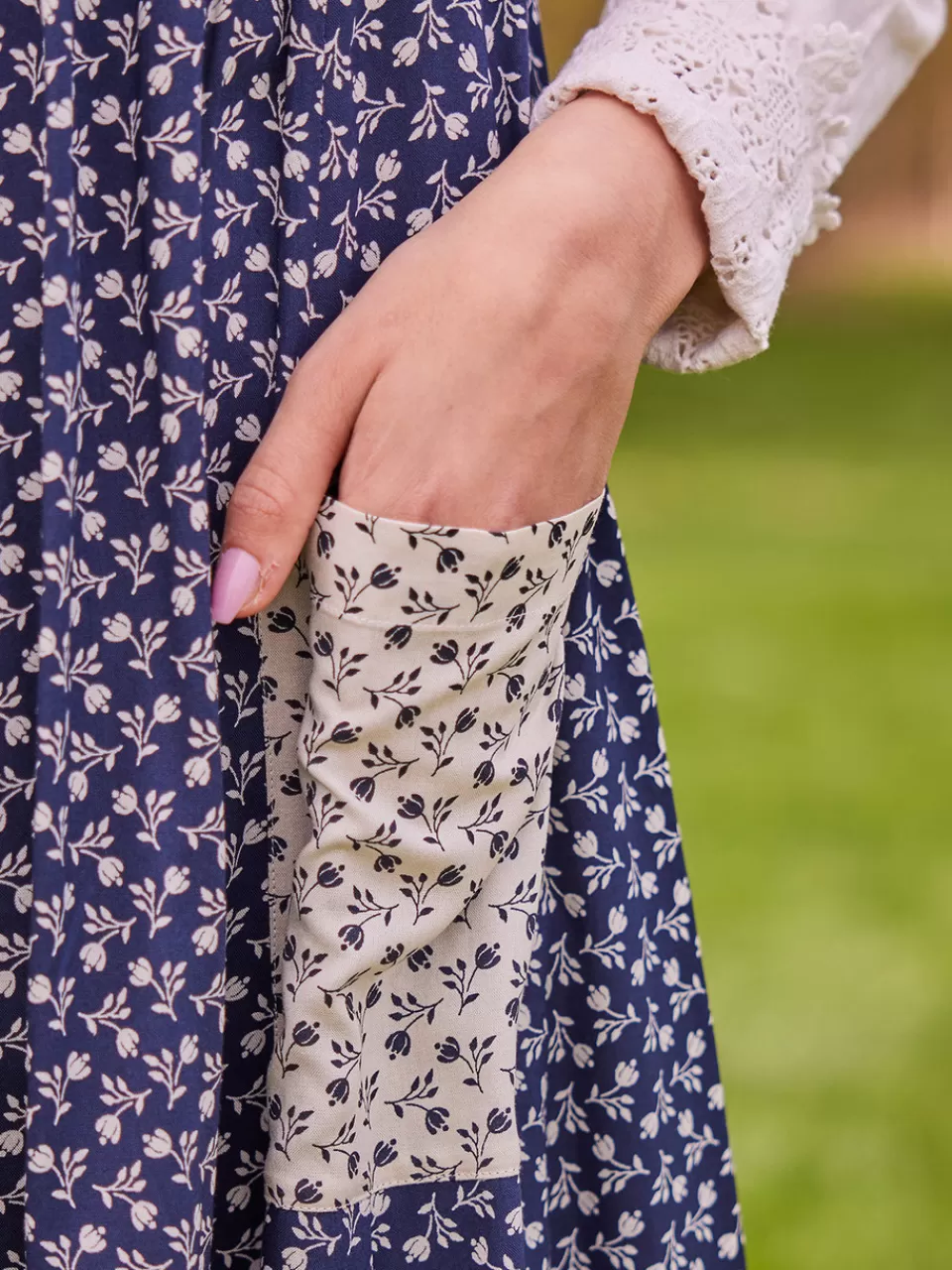 Robe Printanière à Motifs Tulipes pour Femme - Collection Élégante April Cornell - Prix Doux