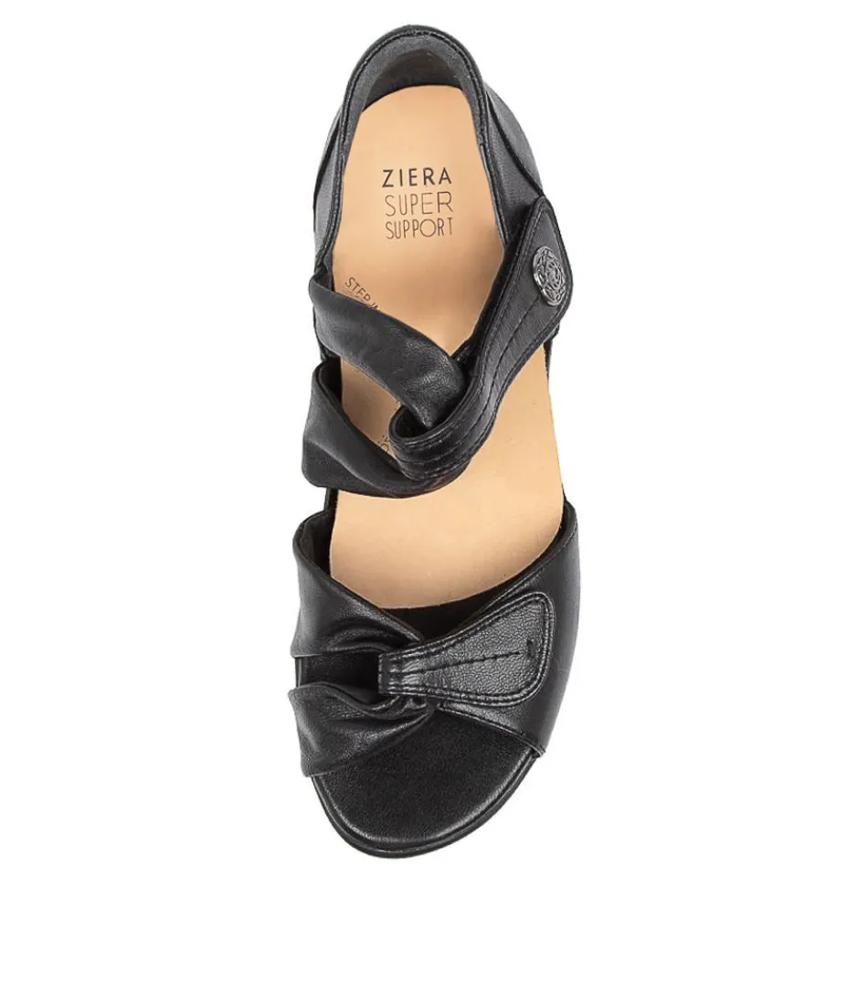 Escarpins Femmes ZIERA - Doxie W Cuir Noir Souple Confort Jour/Nuit (Modèle Pieds Sensibles)