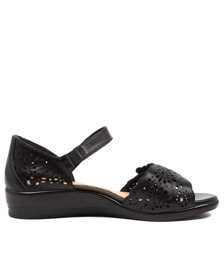 Escarpins Femmes ZIERA Confort Optimal - Cuir Noir Patiné Style Urbain Élégant