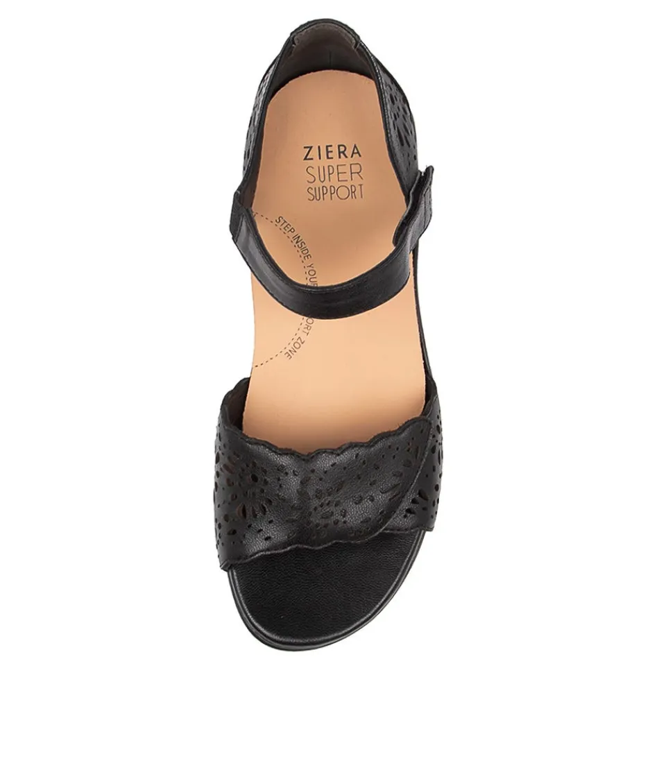 Escarpins Femmes ZIERA Confort Optimal - Cuir Noir Patiné Style Urbain Élégant