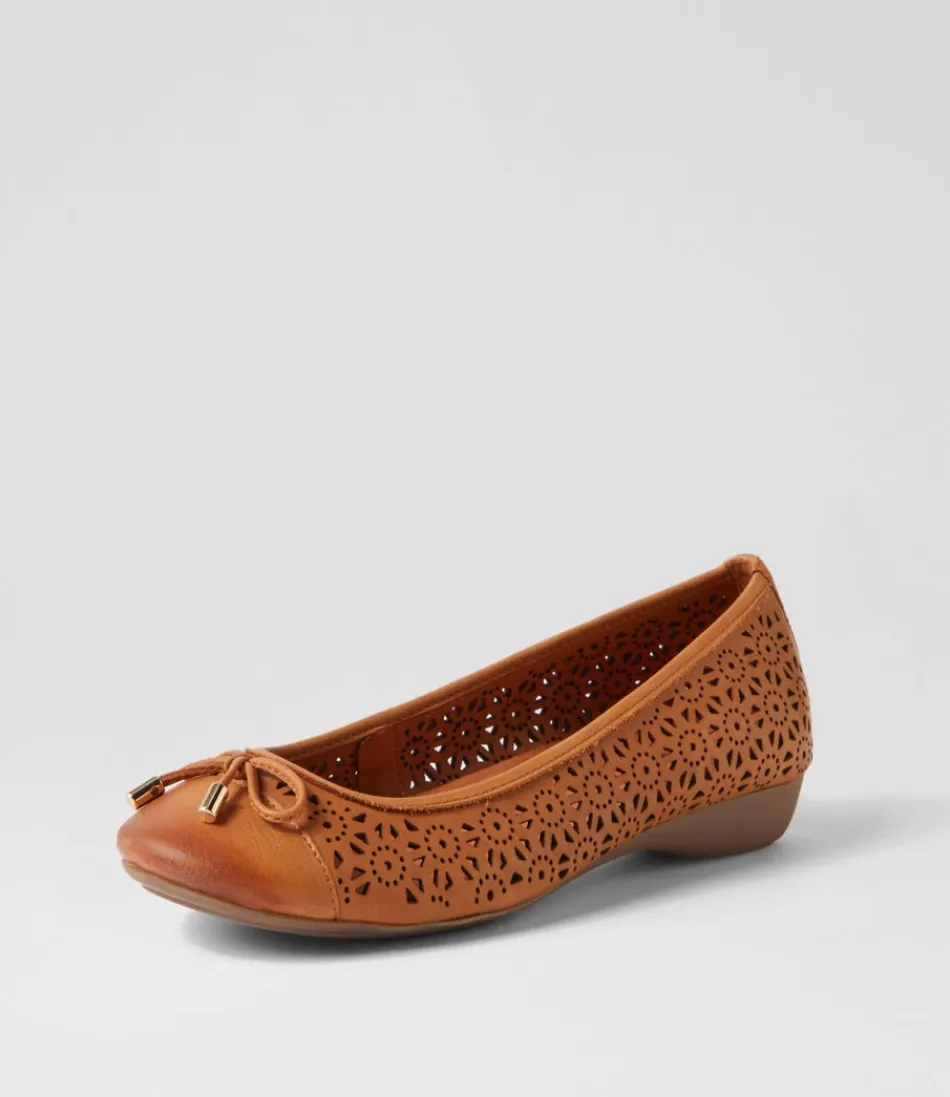 Ballerines Eloiza en Cuir Véritable – Confort Souple Journée Entière – Nuance Beige Naturel – Printemps 2024