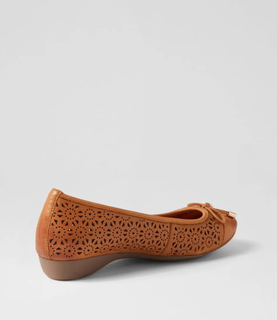 Ballerines Eloiza en Cuir Véritable – Confort Souple Journée Entière – Nuance Beige Naturel – Printemps 2024