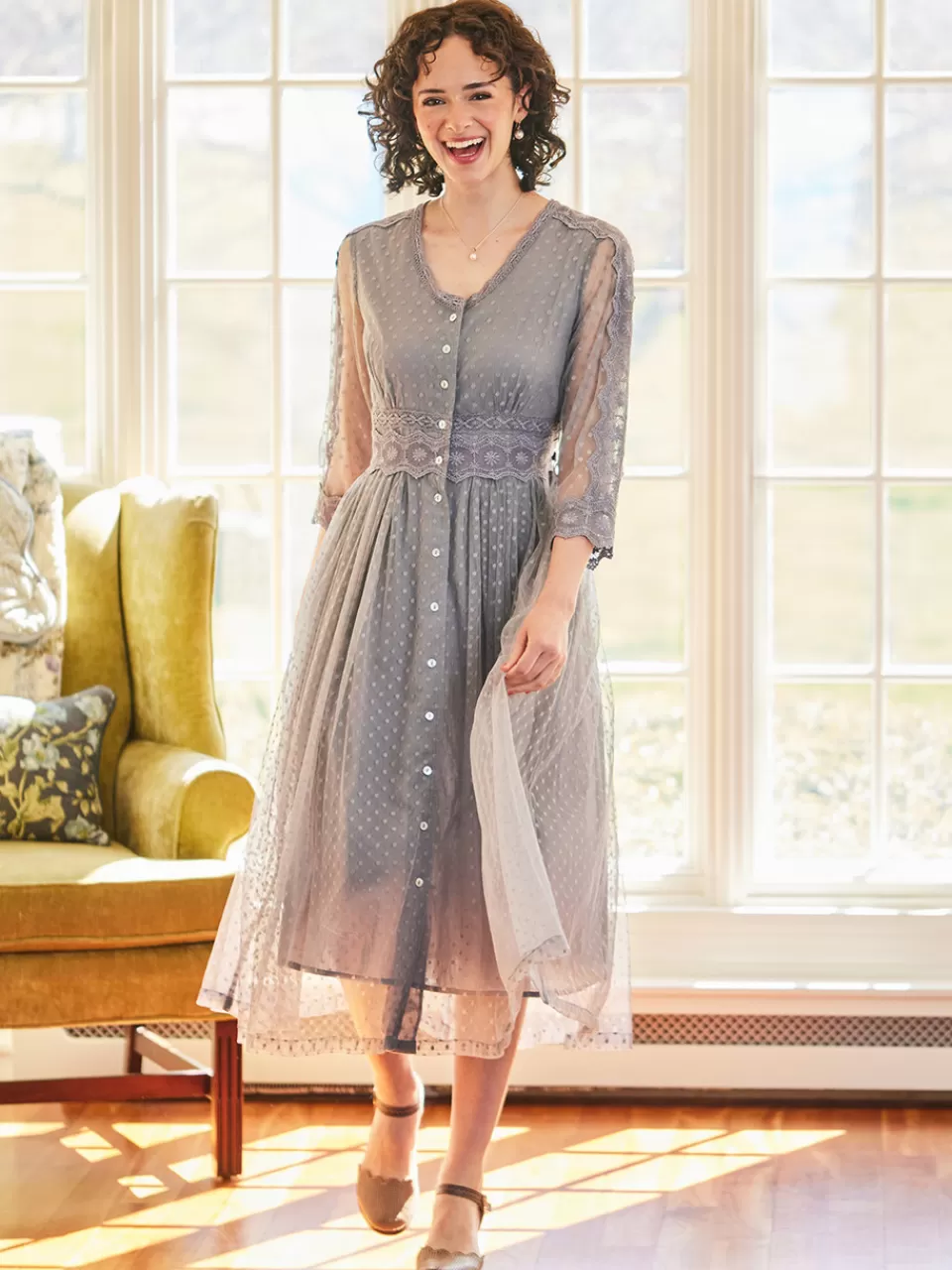 Robe Envoûtante April Cornell - Édition Limitée Printemps, Élégance Intemporelle