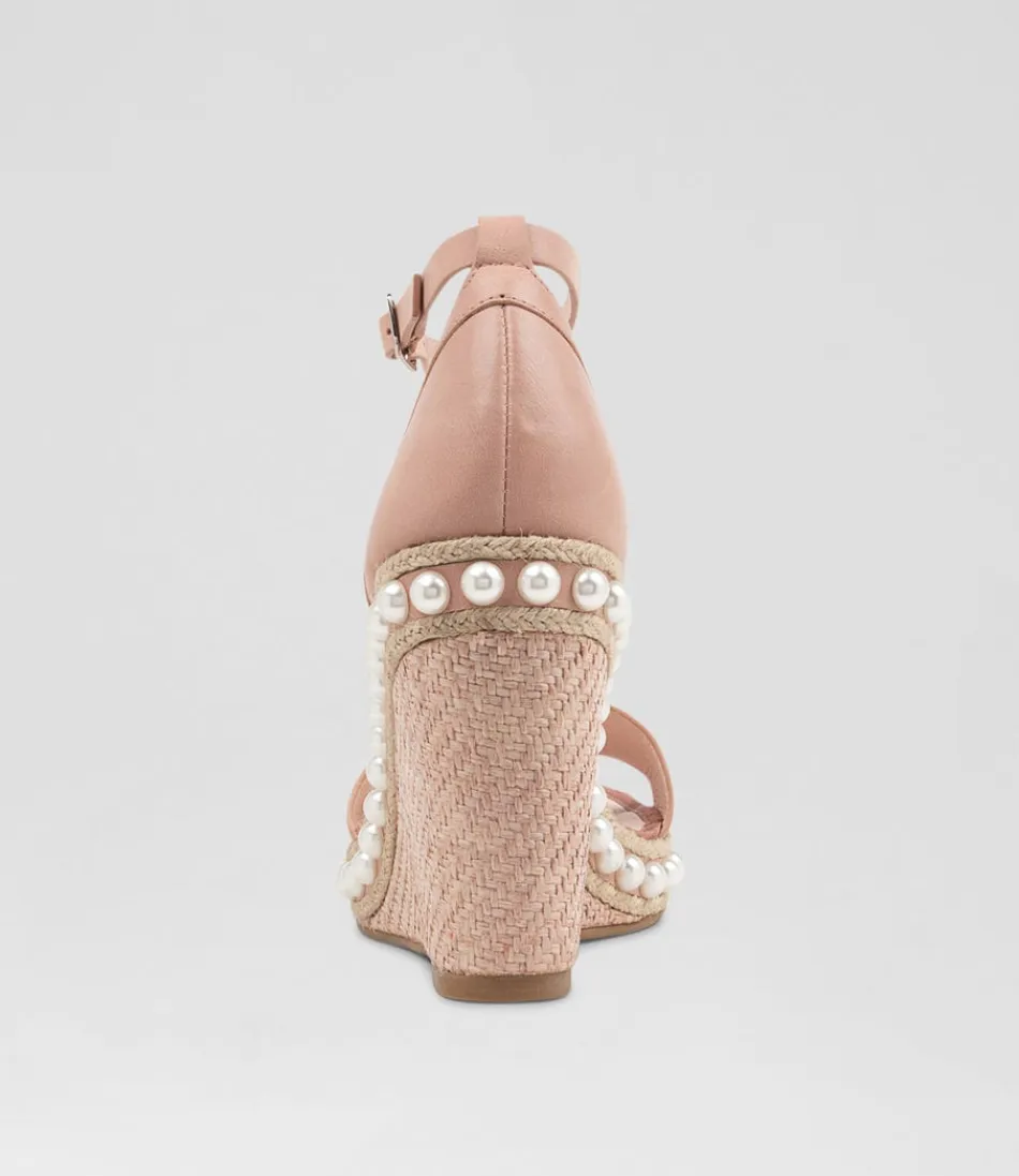 Escarpins Tressés Femme - Coin Cuir Épais Nuancé Café Latté | Chaussures d'Été Élégantes avec Semelle Tressée Naturelle - Confort Élégant pour Tenues Bohèmes