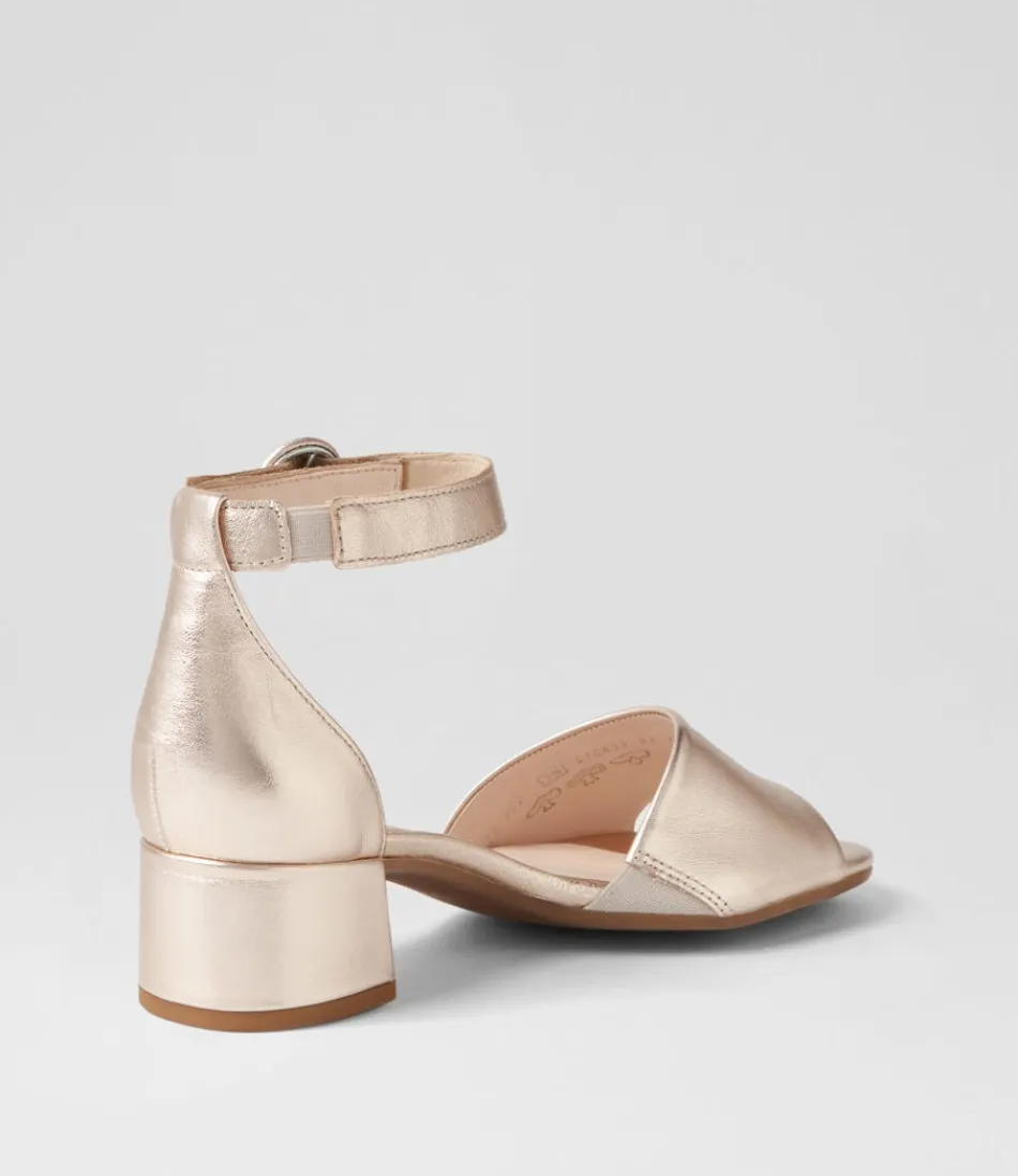 Sandales Femme GABOR Erika - Cuir Puder Souple avec Soutien Orthopédique et Détails Artisanaux