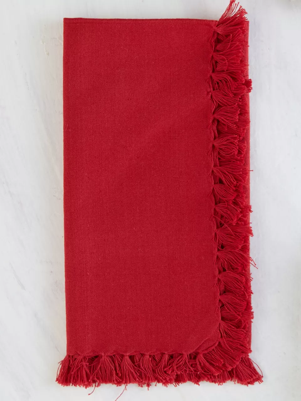 Lot de 4 serviettes indispensables - Rouge éclatant | Soldes printaniers exceptionnels chez April Cornell