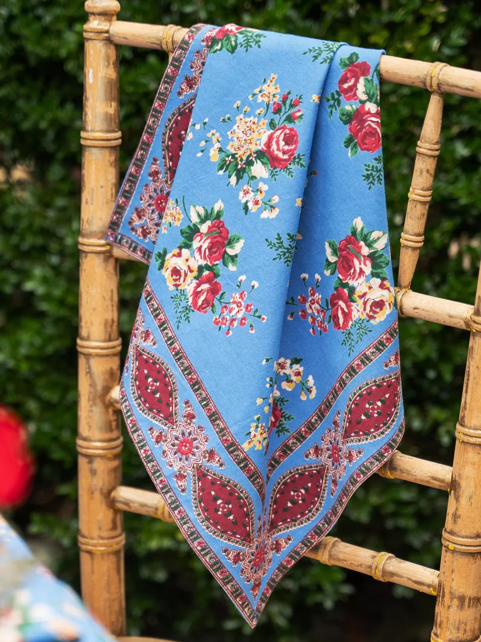Lot de 4 serviettes élégantes Estella - Bleu Français | Collection Dépôt April Cornell