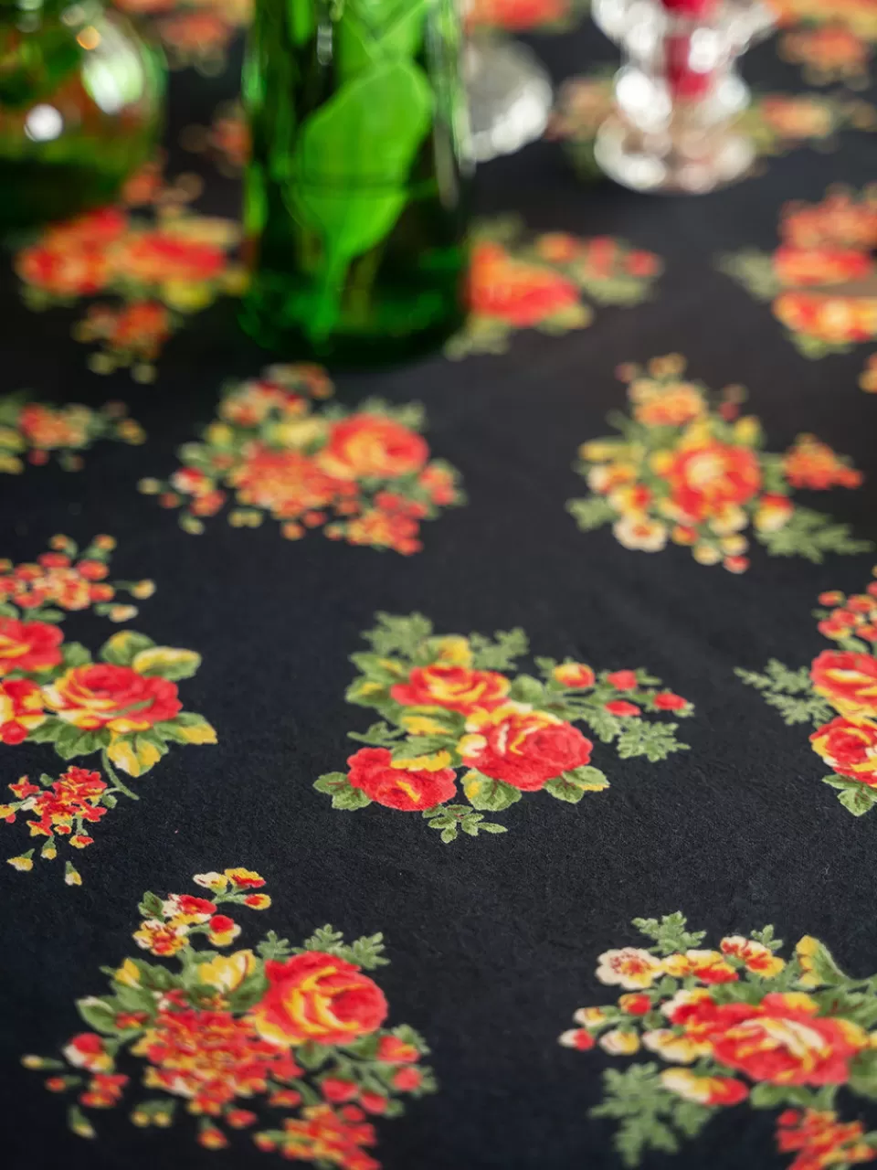 Promotion exclusive April Cornell • Serviette de table ronde Estella en tissu premium