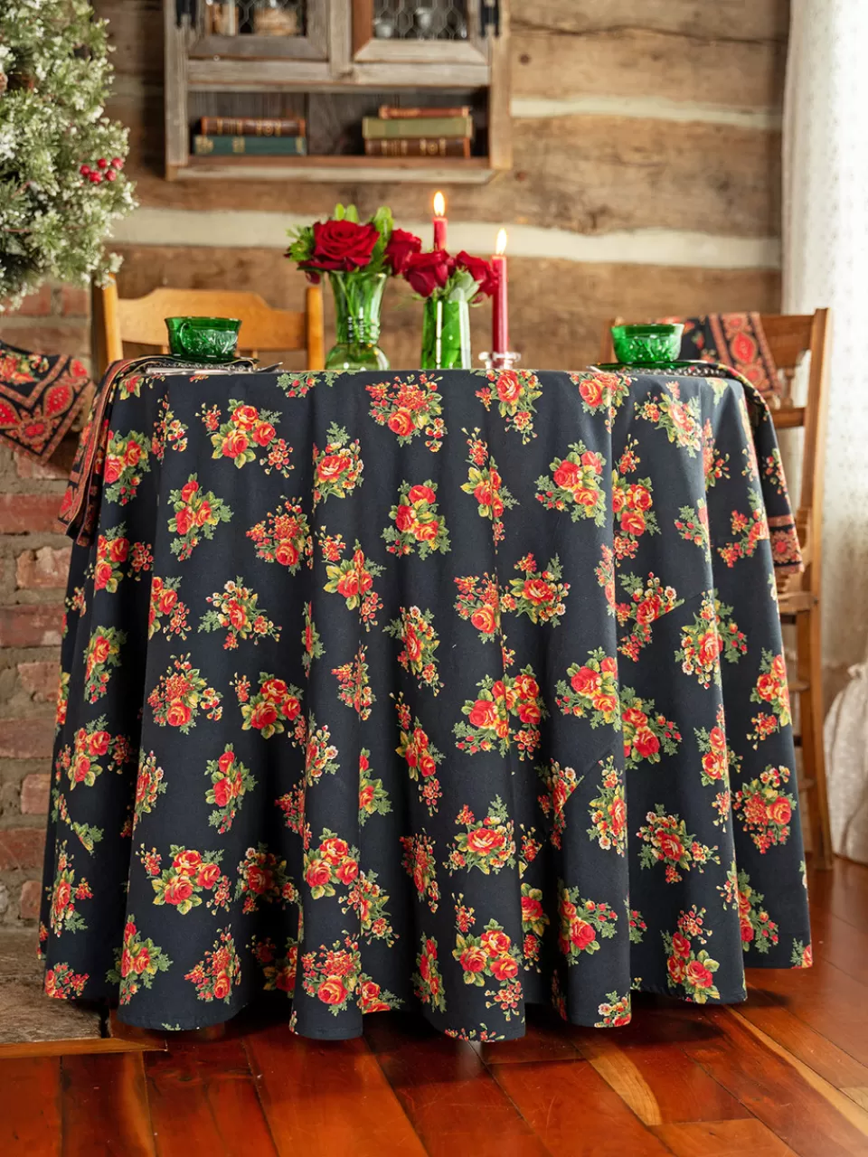 Promotion exclusive April Cornell • Serviette de table ronde Estella en tissu premium