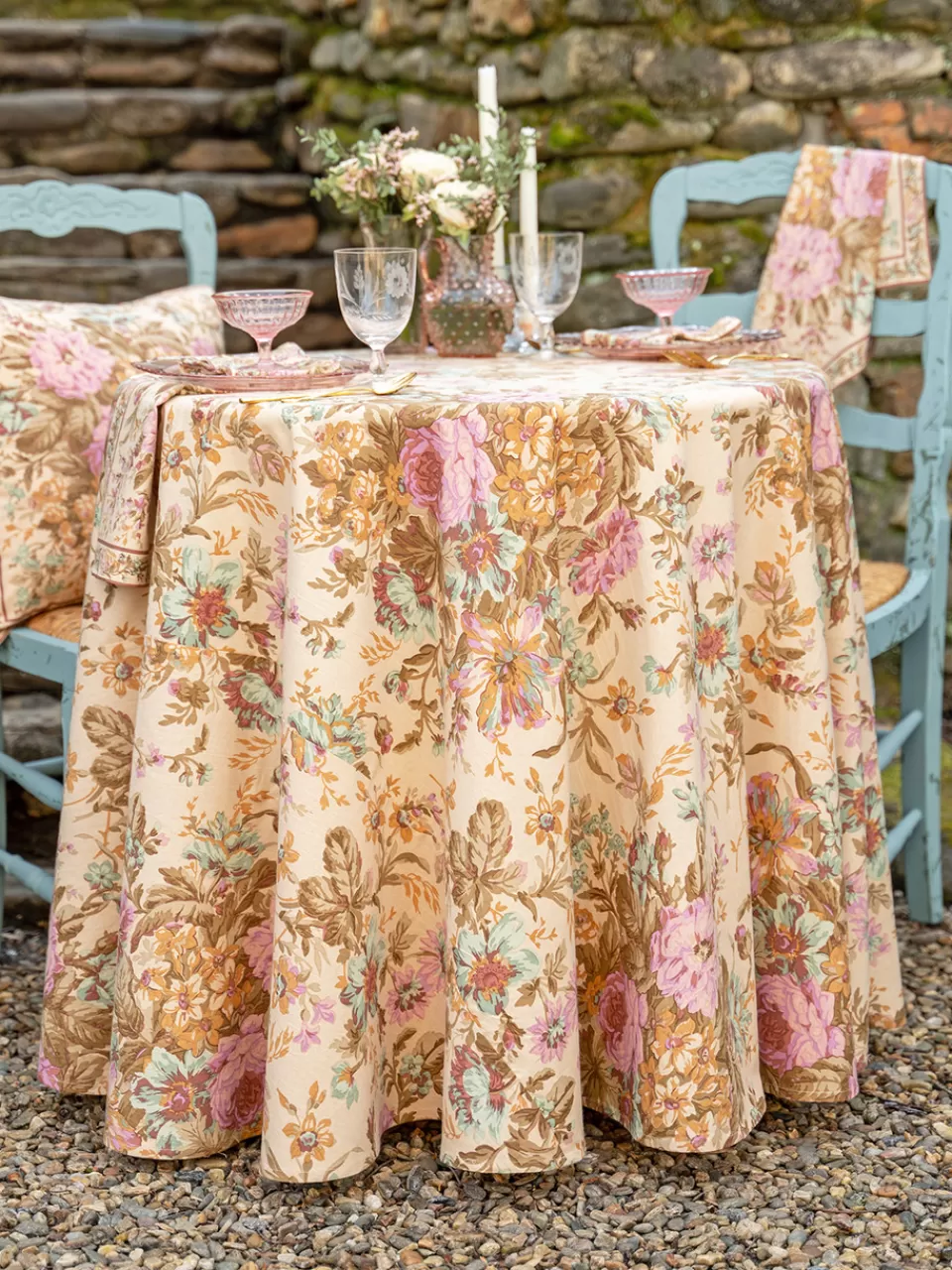 Nappe Ronde Brodée 