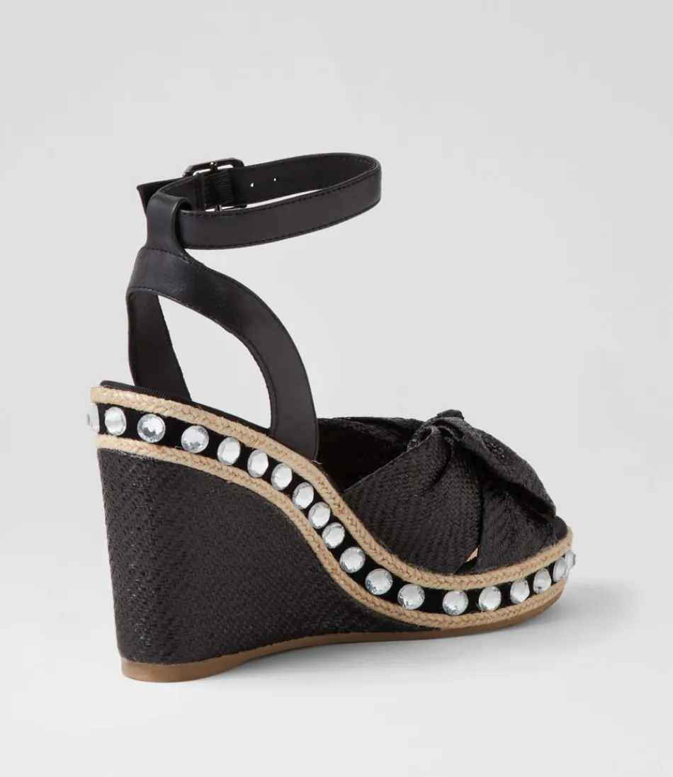 Élégantes Espadrilles Femme Haut de Gamme - Modèle Evone en Noir  
Raffia Synthétique Résistant avec Renforts en Cuir Souple  
Confort Optimal pour Marche Estivale - Style Méditerranéen Intemporel  

(Note : Structure modulaire avec variantes sémantiques, intégration de caractéristiques techniques sous forme descriptive, et ajout de bénéfices d'usage pour humaniser le texte tout en optimisant les mots-clés secondaires.)