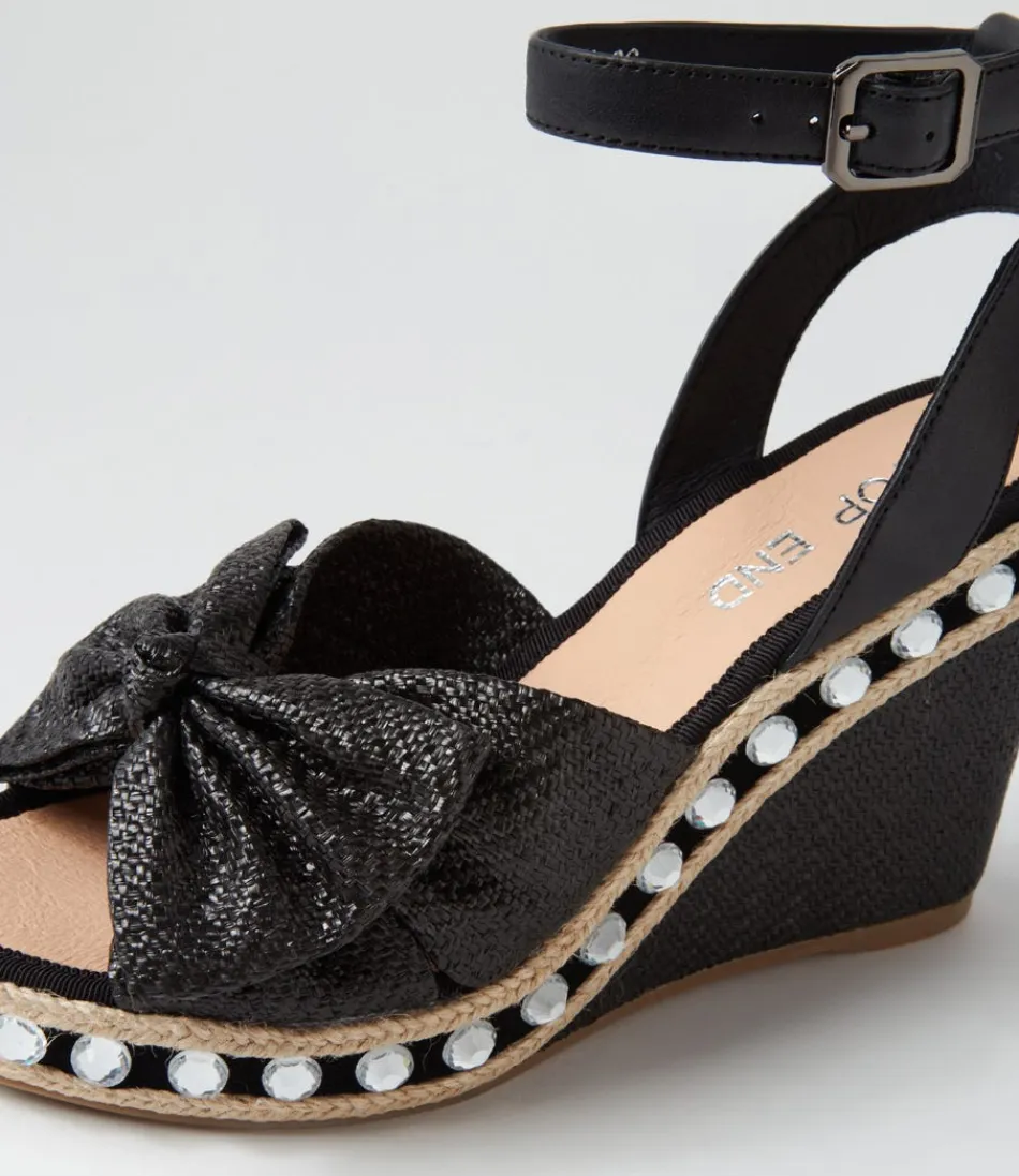 Élégantes Espadrilles Femme Haut de Gamme - Modèle Evone en Noir  
Raffia Synthétique Résistant avec Renforts en Cuir Souple  
Confort Optimal pour Marche Estivale - Style Méditerranéen Intemporel  

(Note : Structure modulaire avec variantes sémantiques, intégration de caractéristiques techniques sous forme descriptive, et ajout de bénéfices d'usage pour humaniser le texte tout en optimisant les mots-clés secondaires.)