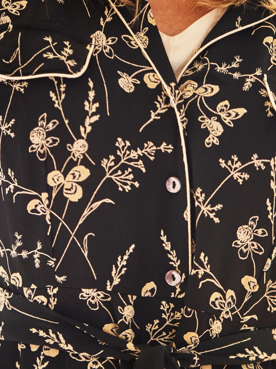 Robe-chambre feuilles d'automne - Collection exclusive April Cornell en promotion éclair