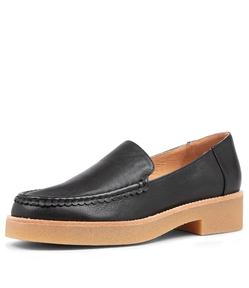 Mocassins MOLLINI pour Femme - Cuir Noir Souple, Style Intemporel & Confort Optimal