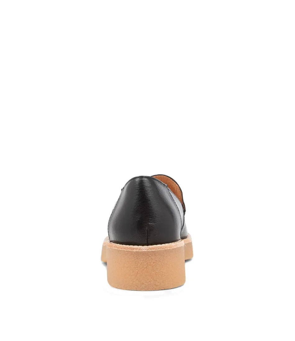Mocassins MOLLINI pour Femme - Cuir Noir Souple, Style Intemporel & Confort Optimal