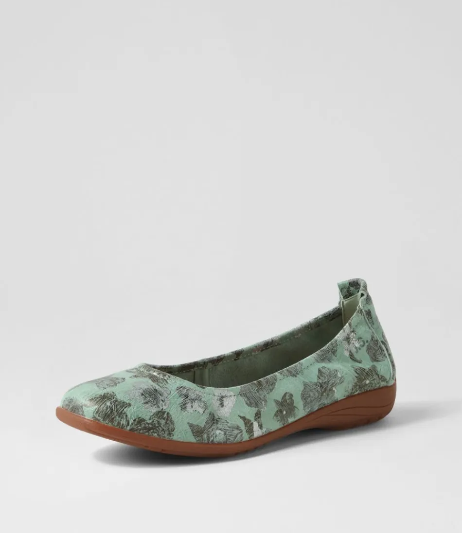 Escarpins ballerines JOSEF SEIBEL Fenja 01 - Cuir souple menthe doux - Confort optimal pour femme - Style léger printanier
