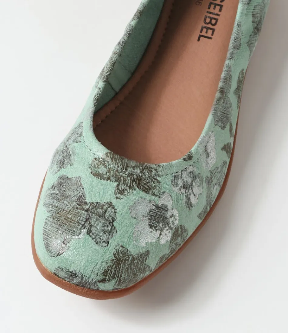 Escarpins ballerines JOSEF SEIBEL Fenja 01 - Cuir souple menthe doux - Confort optimal pour femme - Style léger printanier