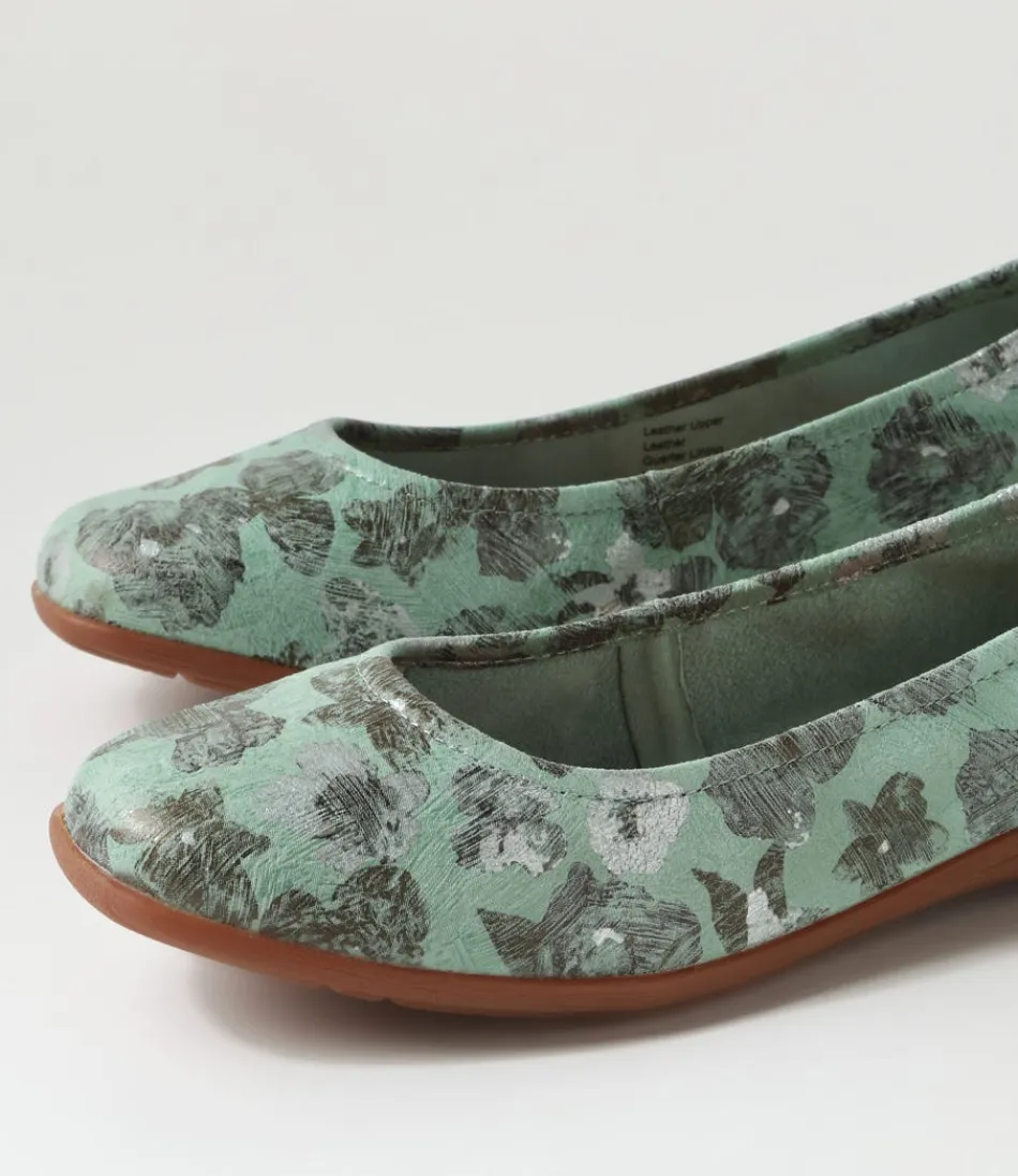 Escarpins ballerines JOSEF SEIBEL Fenja 01 - Cuir souple menthe doux - Confort optimal pour femme - Style léger printanier