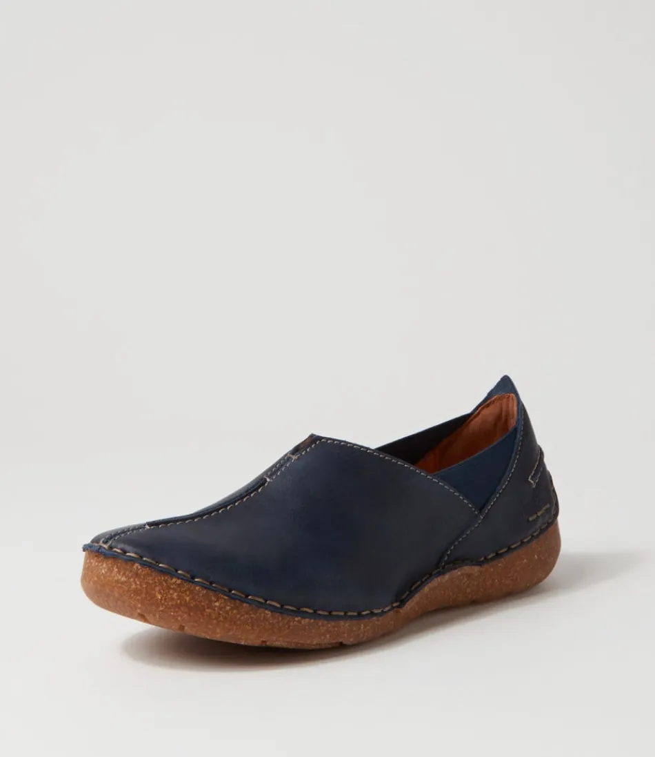 Ballerines Josef Seibel Femme - Confort Optimal en Cuir Ocean Frappé - Modèle Fergey 69 - Chaussures Plates Élégantes pour Toute la Journée