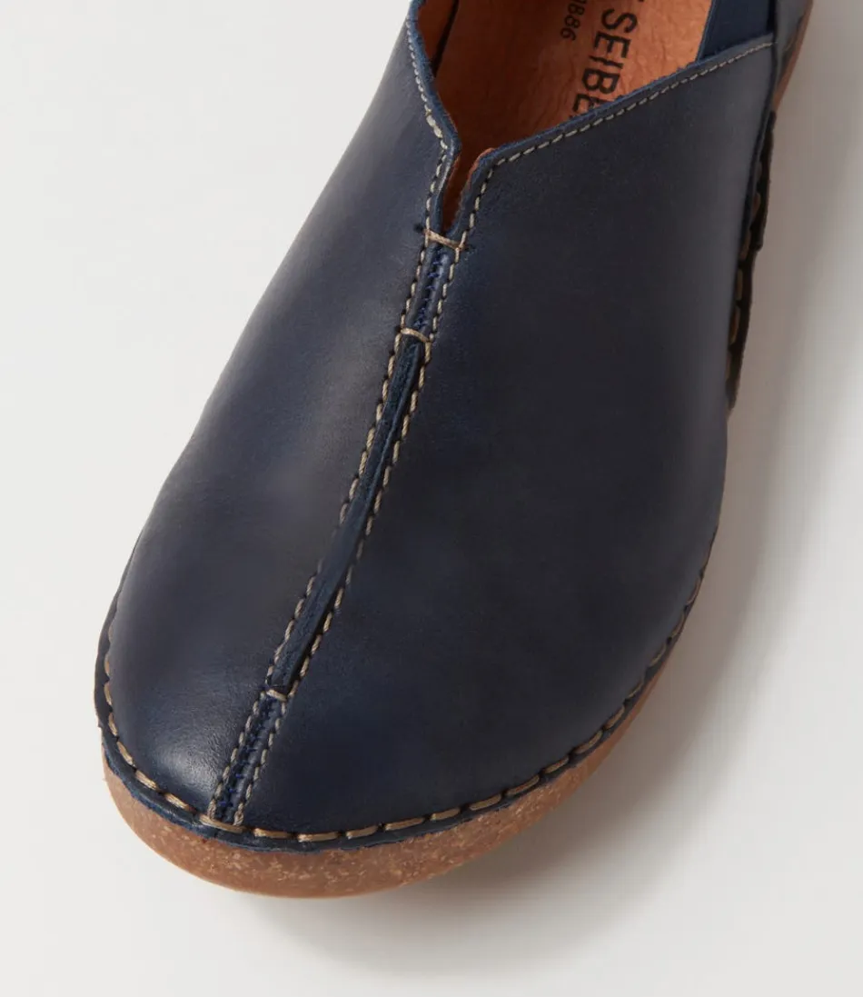 Ballerines Josef Seibel Femme - Confort Optimal en Cuir Ocean Frappé - Modèle Fergey 69 - Chaussures Plates Élégantes pour Toute la Journée