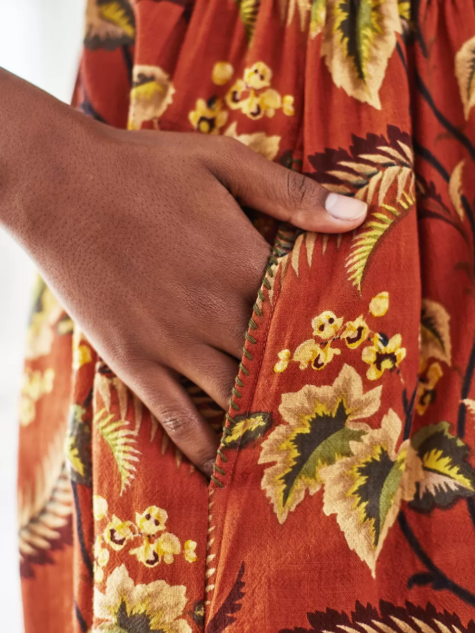 Robe Élégante Fougères Sylvestres - Collection Printemps par April Cornell