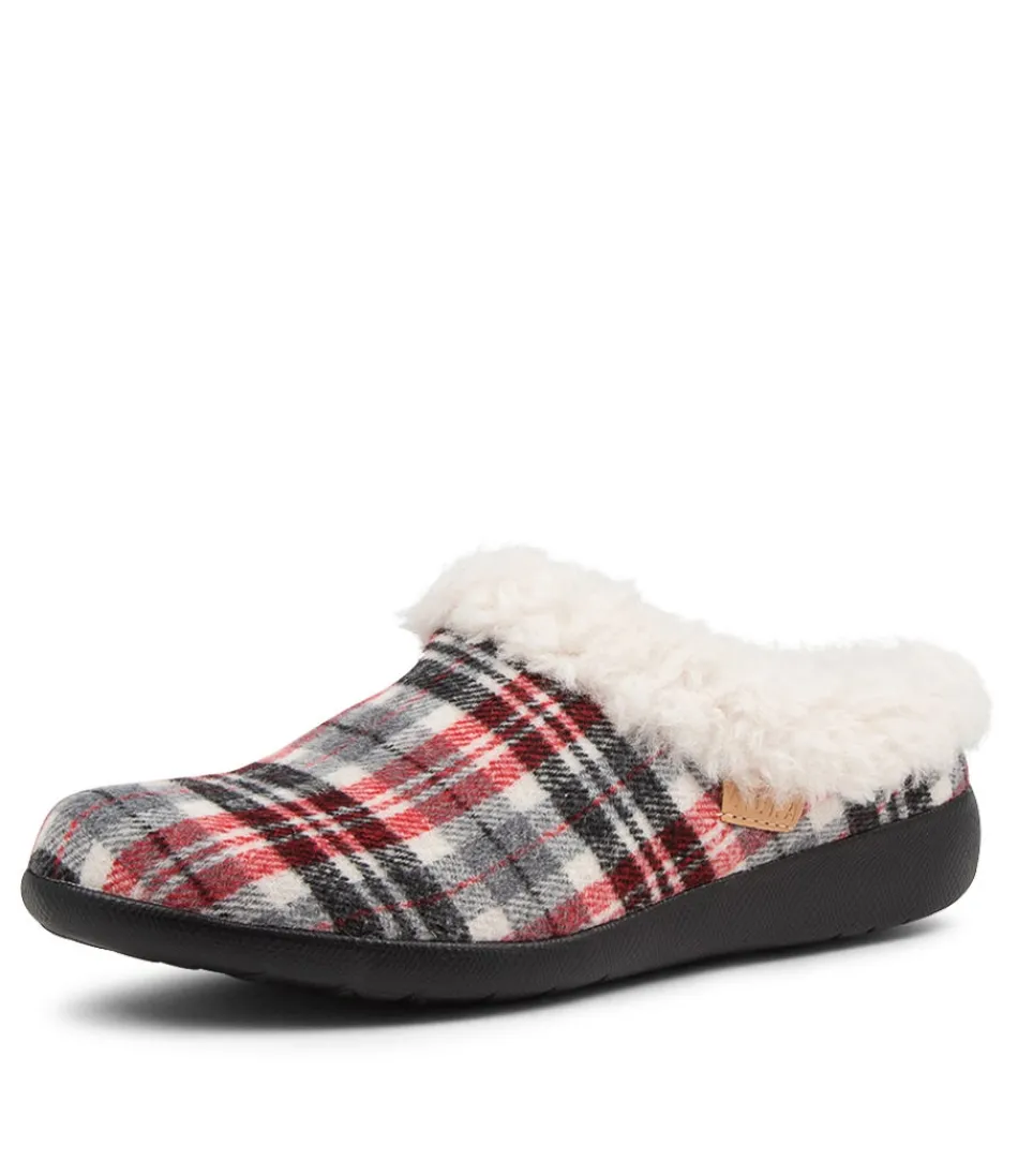 Escarpins ZIERA Fifi XW - Noir élégant en tissu à carreaux, conçus pour le confort féminin au quotidien