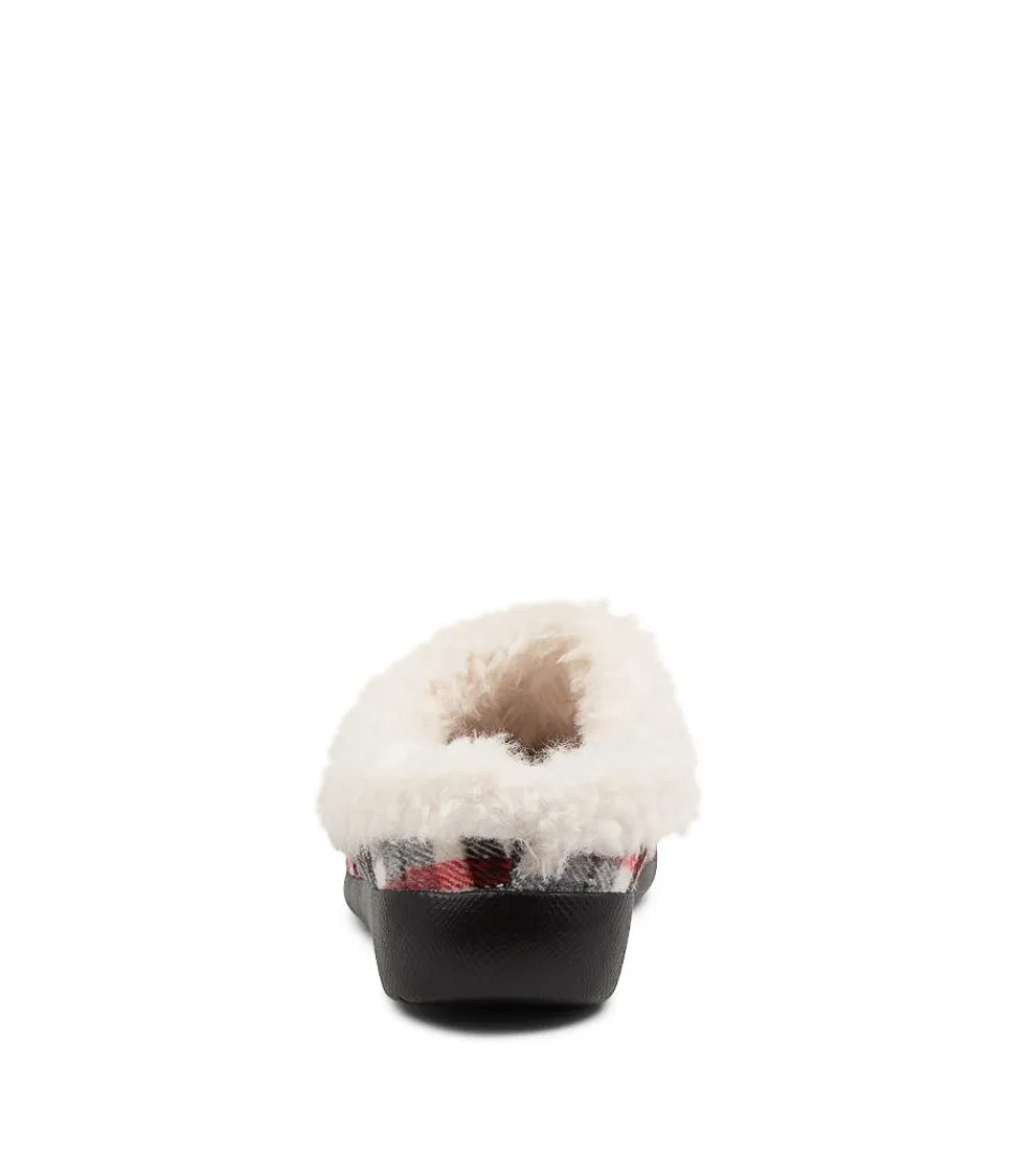 Escarpins ZIERA Fifi XW - Noir élégant en tissu à carreaux, conçus pour le confort féminin au quotidien