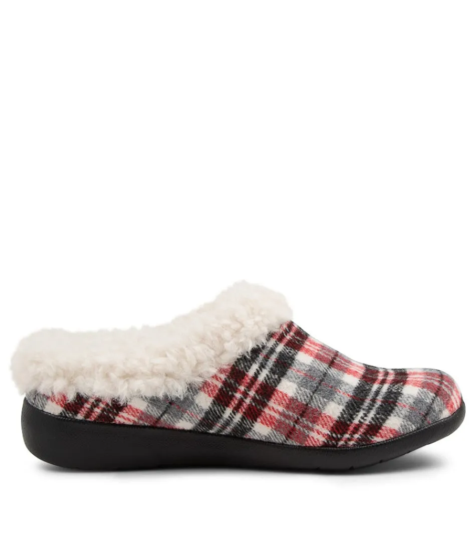 Escarpins ZIERA Fifi XW - Noir élégant en tissu à carreaux, conçus pour le confort féminin au quotidien