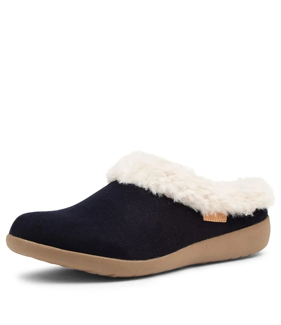 Chaussures Femme ZIERA Confort Optimal - Collection Fifi en Tissu Marine Élégant