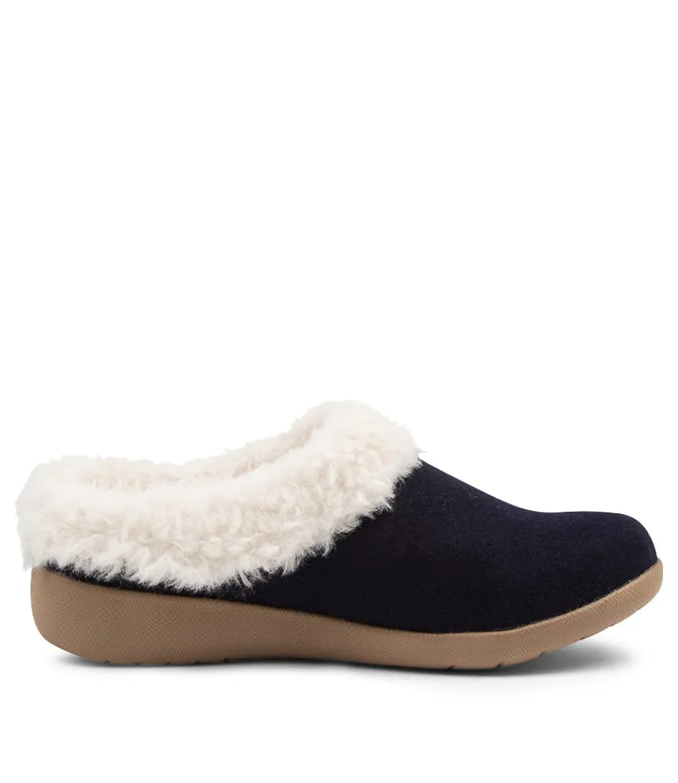 Chaussures Femme ZIERA Confort Optimal - Collection Fifi en Tissu Marine Élégant