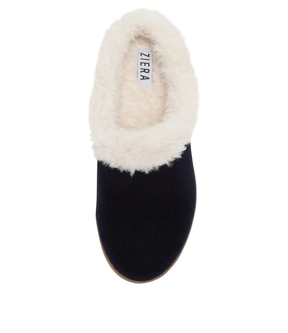 Chaussures Femme ZIERA Confort Optimal - Collection Fifi en Tissu Marine Élégant