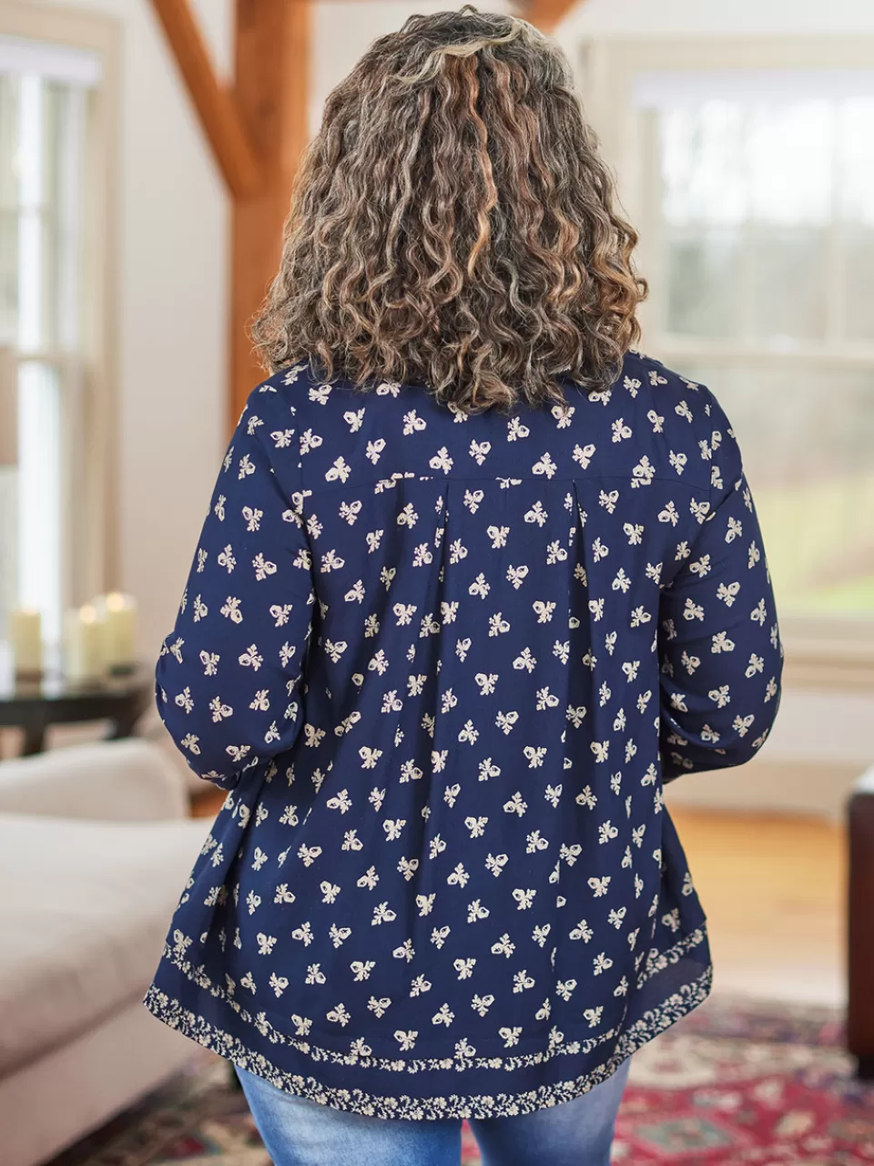 Charmant Chemisier à Motifs Fleuris - Collection Signature April Cornell