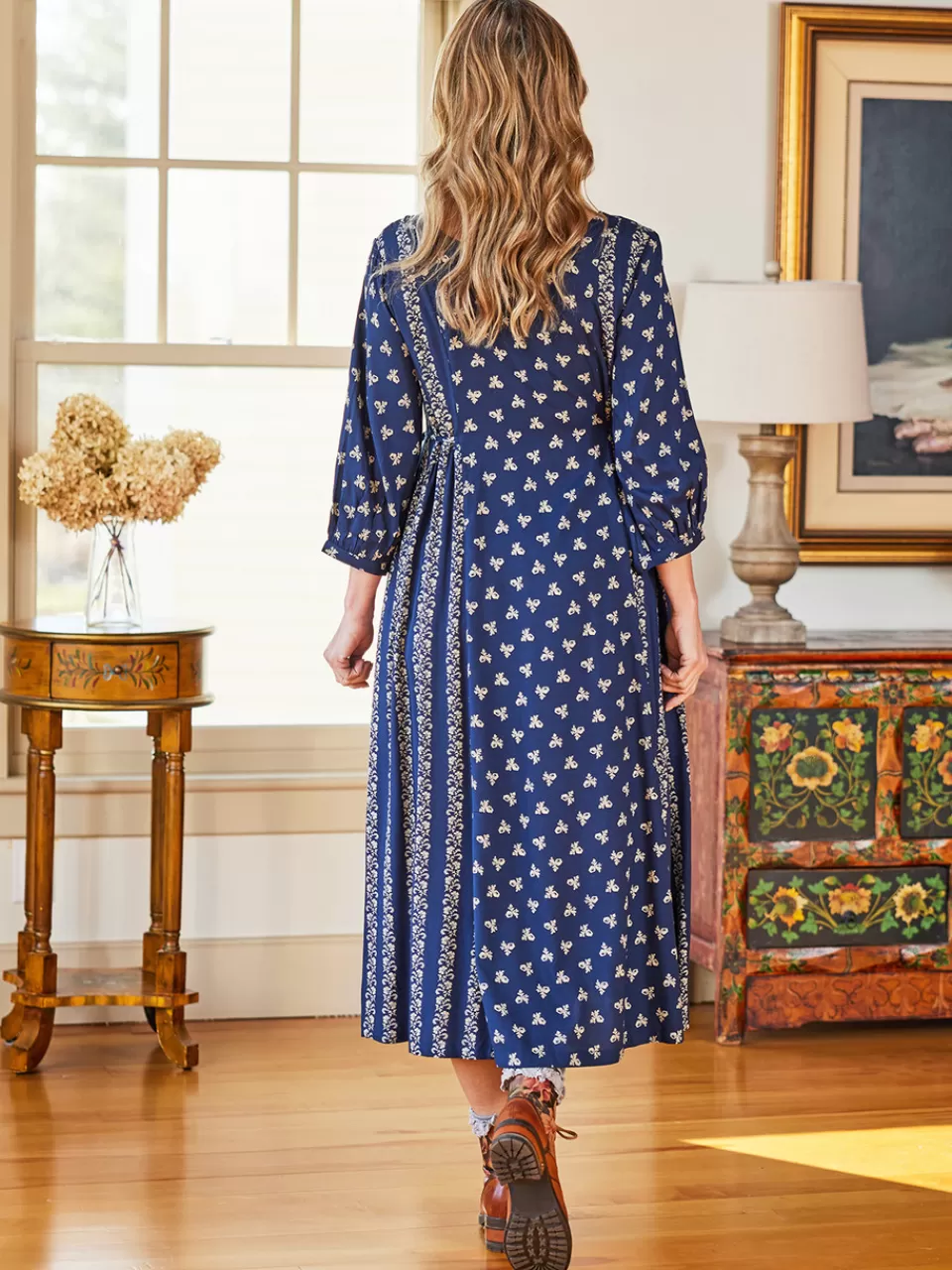 Robe Élégante Mori à Motifs Floraux - Collection Printemps d'April Cornell