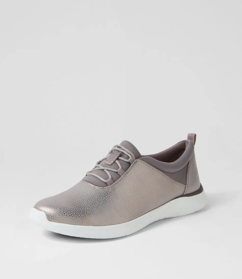 Escarpins ZIERA Femme - Confort Optimal Fox XF en Cuir Brossé Gris Fumé