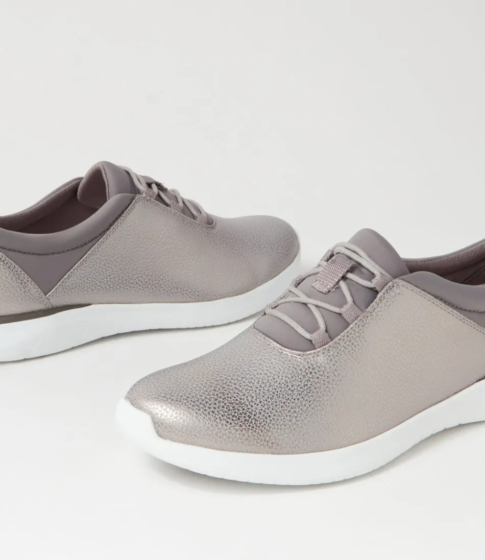 Escarpins ZIERA Femme - Confort Optimal Fox XF en Cuir Brossé Gris Fumé