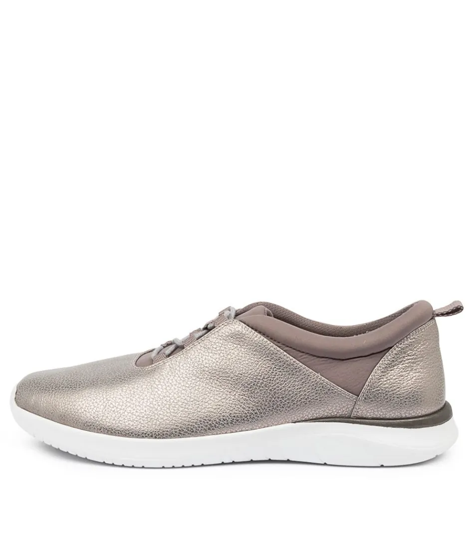 Escarpins ZIERA Femme - Confort Optimal Fox XF en Cuir Brossé Gris Fumé