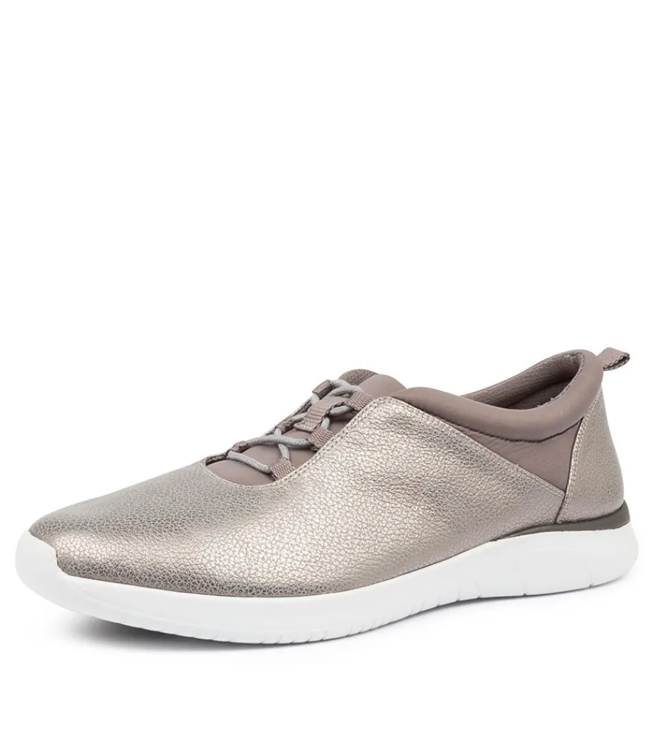 Escarpins ZIERA Femme - Confort Optimal Fox XF en Cuir Brossé Gris Fumé