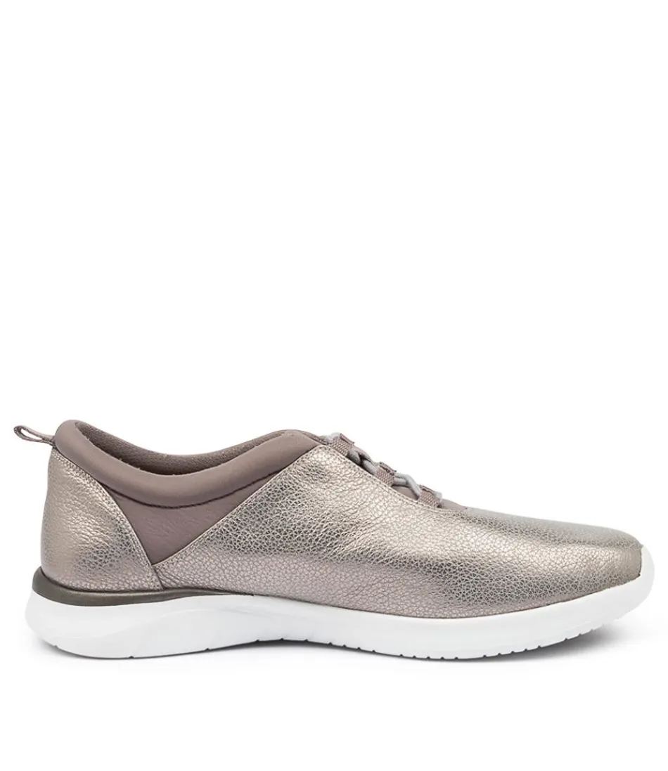 Escarpins ZIERA Femme - Confort Optimal Fox XF en Cuir Brossé Gris Fumé