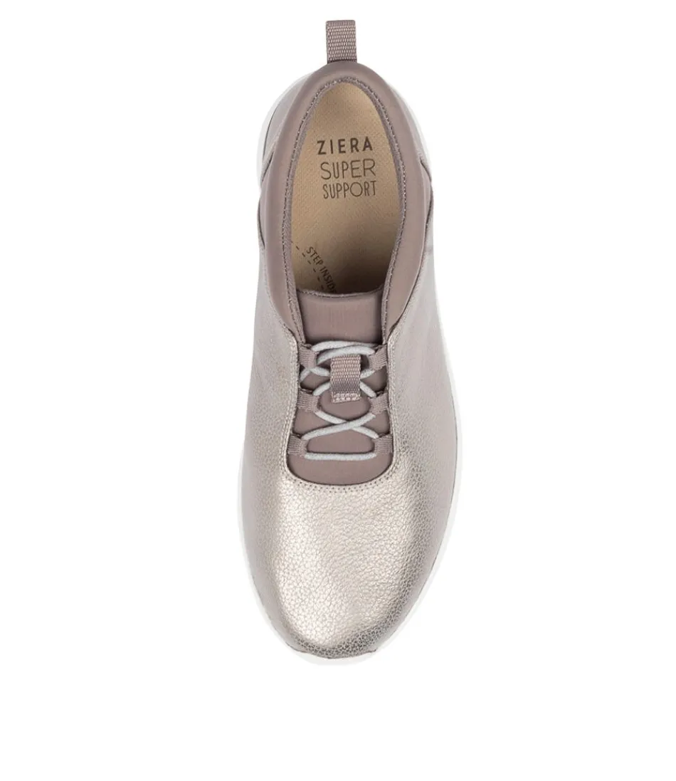 Escarpins ZIERA Femme - Confort Optimal Fox XF en Cuir Brossé Gris Fumé