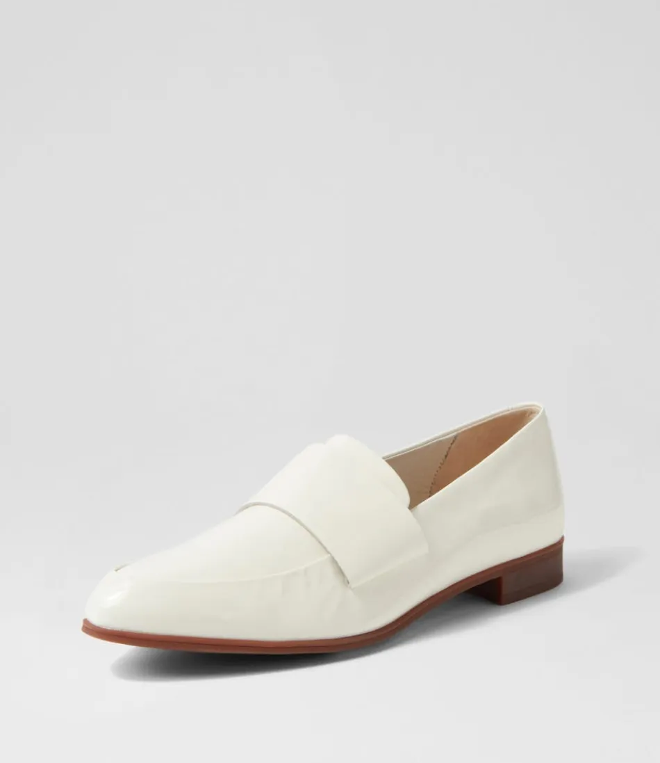 Ballerines Femme Django & Juliette – Modèle Gabrian en Cuir Verni Ivoire, Élégance Intemporelle pour Tenue Chic