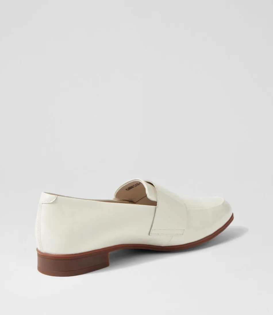 Ballerines Femme Django & Juliette – Modèle Gabrian en Cuir Verni Ivoire, Élégance Intemporelle pour Tenue Chic